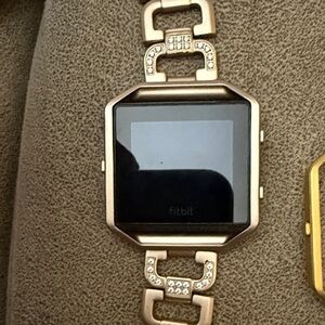 Fitbit Gold Smartwatch with Crystal Accents